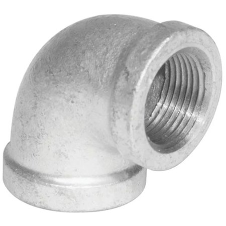 AMERICAN IMAGINATIONS 1.25 in. x 1 in. Galvanized 90 Elbow AI-35672